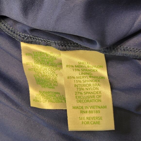 Lilly Pulitzer Luxletic Westley Active Tank – XXS Blue UPF 50+ EUC Preppy Chic - Picture 8 of 10